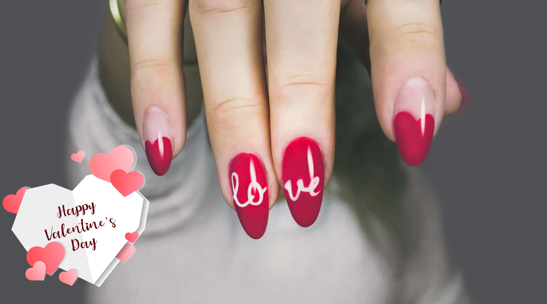 Romantische Nageldesigns zum Valentinstag ❤️