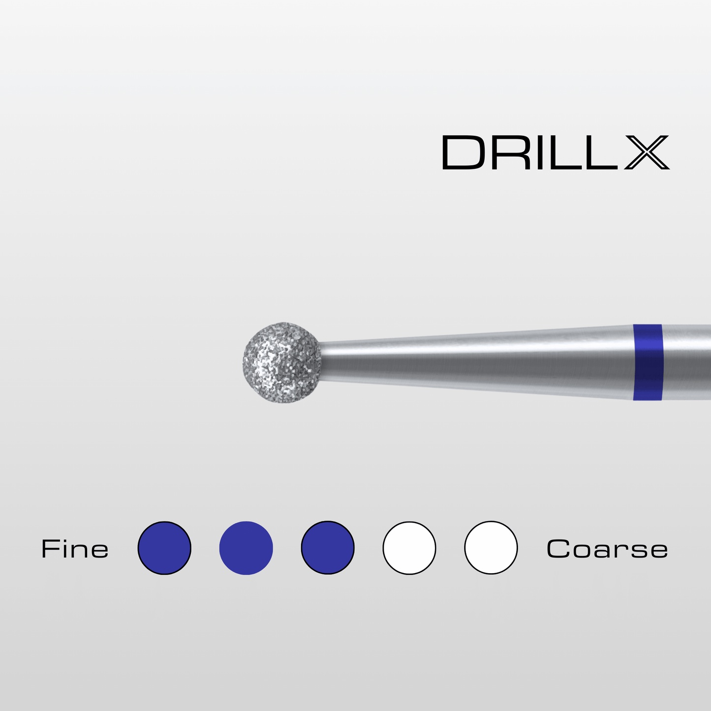 DRILLX Manicure Diamant Bit Kugel S medium