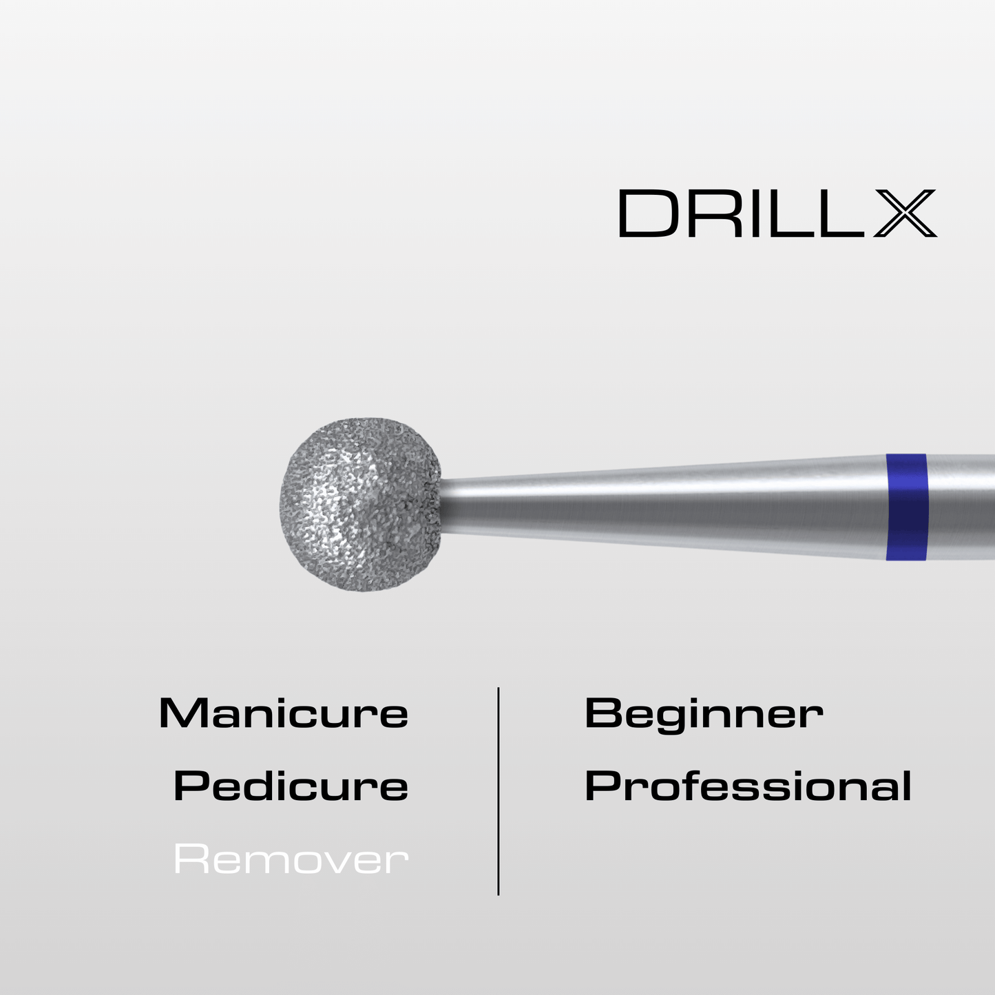 DRILLX Manicure Diamant Bit Kugel L medium