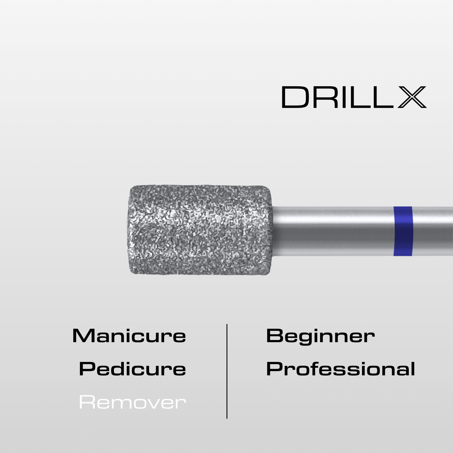 DRILLX Manicure Diamant Bit Zylinder M medium