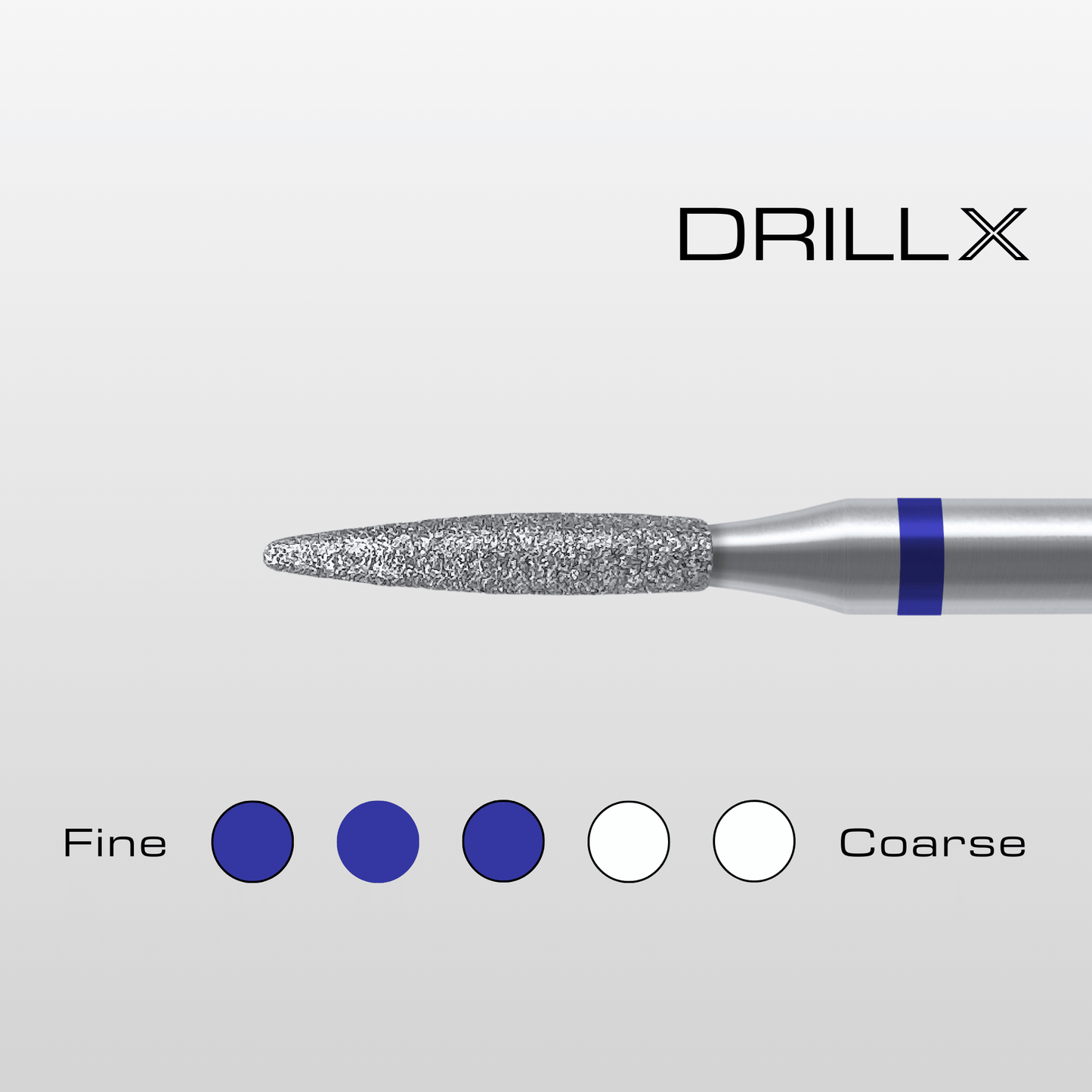 DRILLX Manicure Diamant Bit Flamme medium