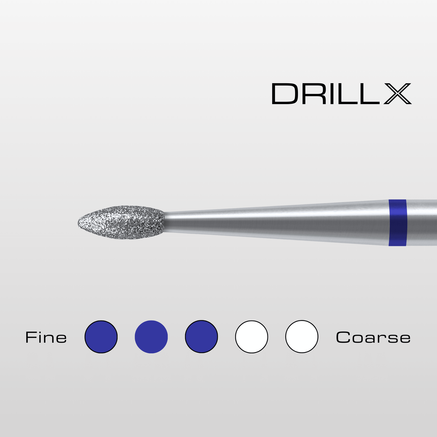 DRILLX Manicure Diamant Bit Flamme medium