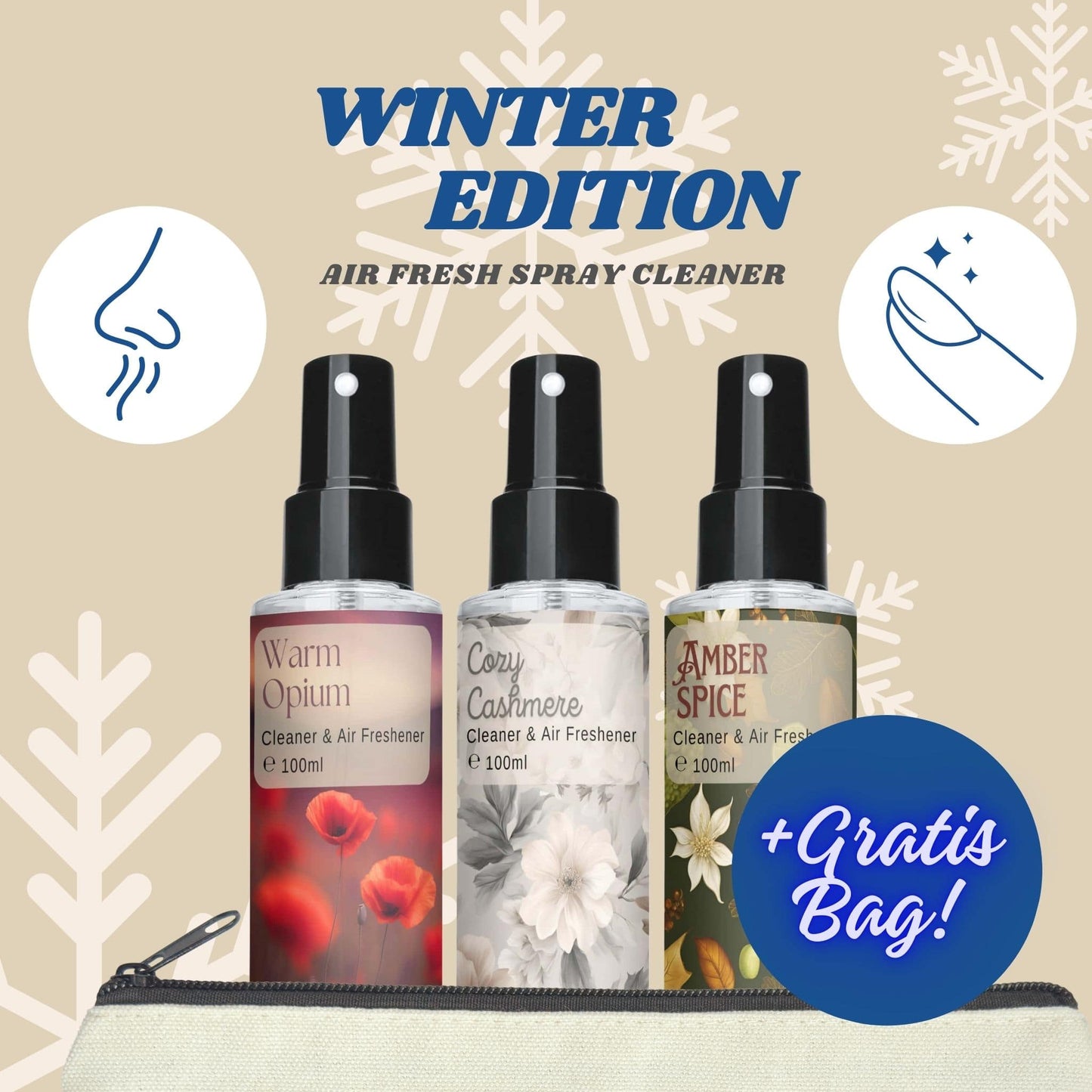 Air Fresh Spray Cleaner - Winter Bundle + Gratis Bag