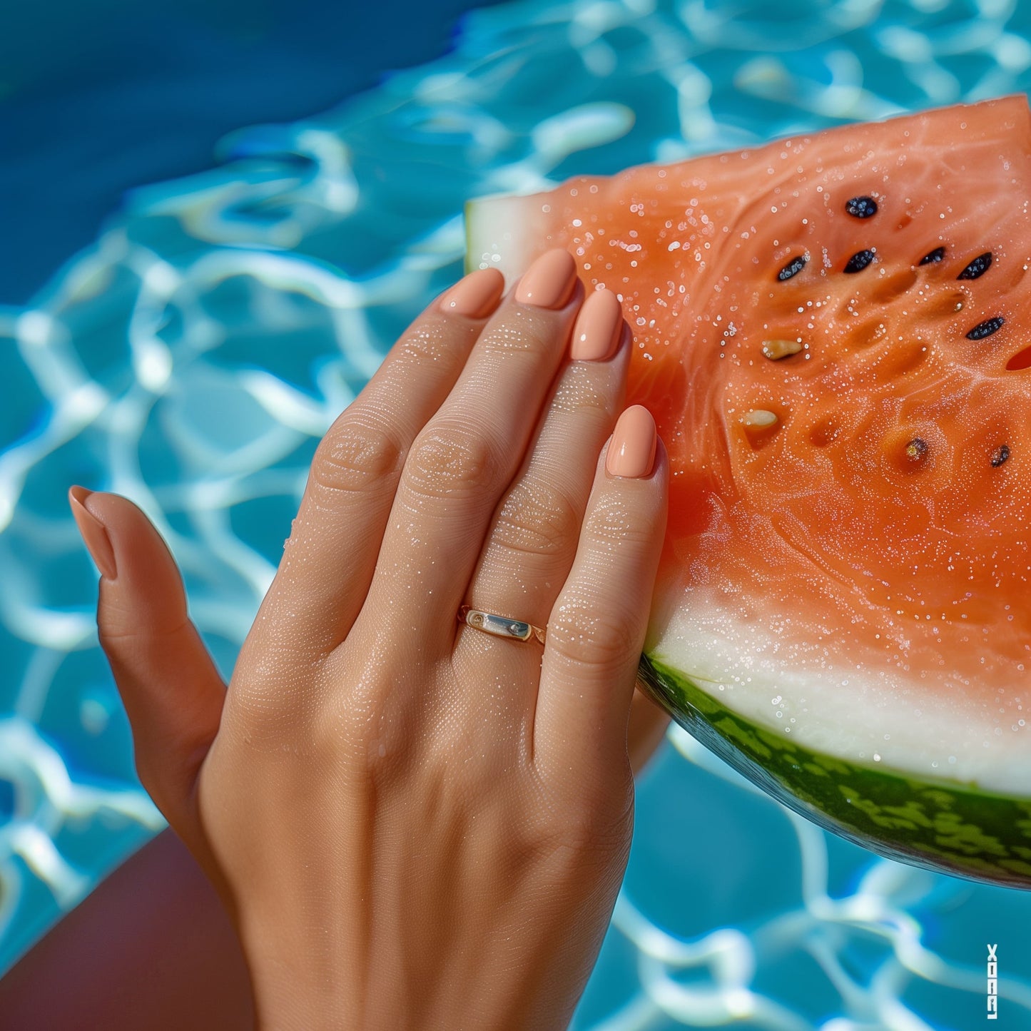 Gel Nail Strip Set Peach Fuzz