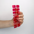 Gel Nail Strip Candy Cane