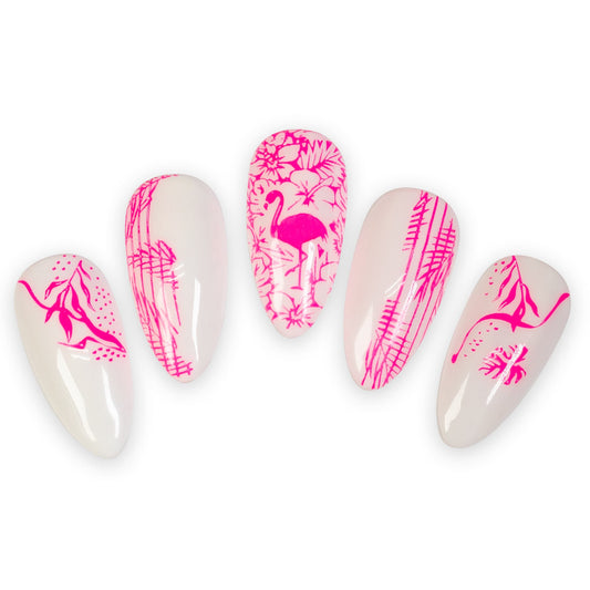 Stamping Lack neon pink