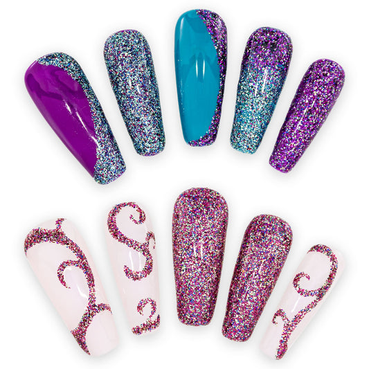 Multi Glitter Funky Collection