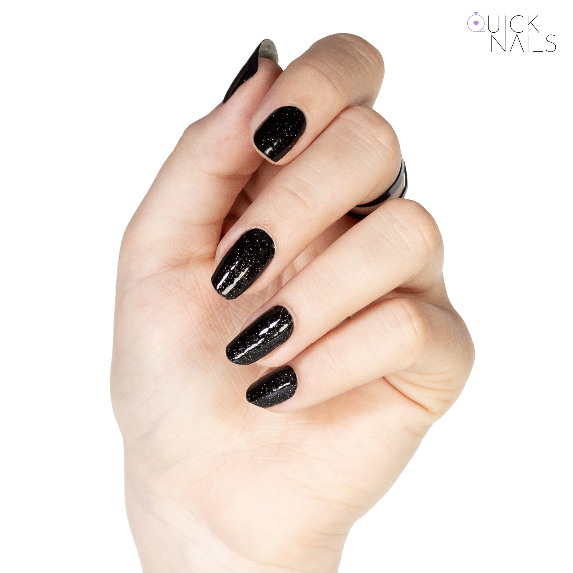 Gel Nail Strip Ebony Eclipse