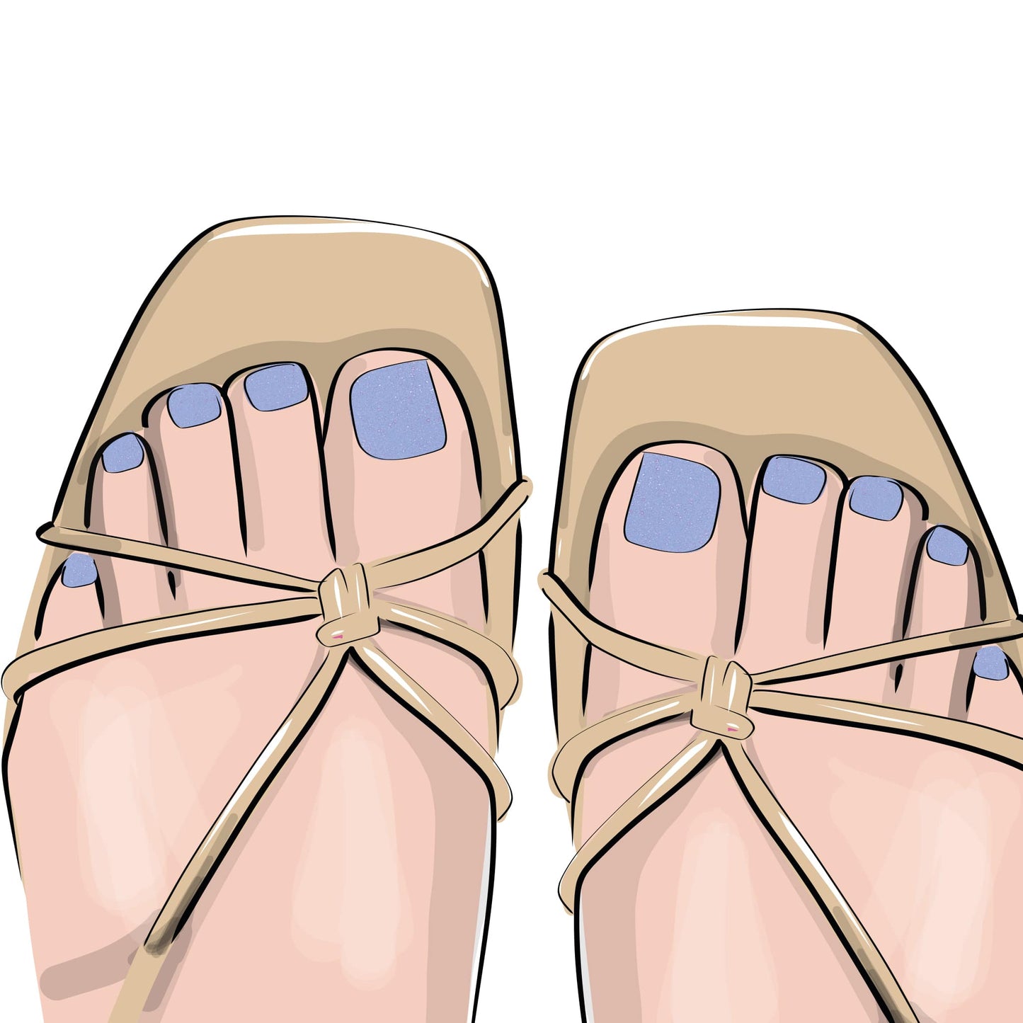 Gel Toe Strip Mystic Periwinkle